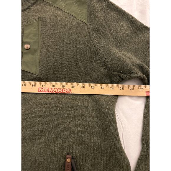 Alps & Meters XXL Green Wool-Blend Alpine Guide Sweater Luxury Utility - Picture 4 of 9